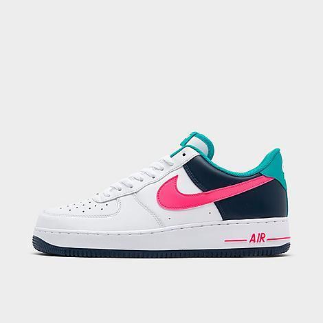 Nike Mens Nike Air Force 1 07 NAS - Mens Basketball Shoes Blue/White/Pink Product Image