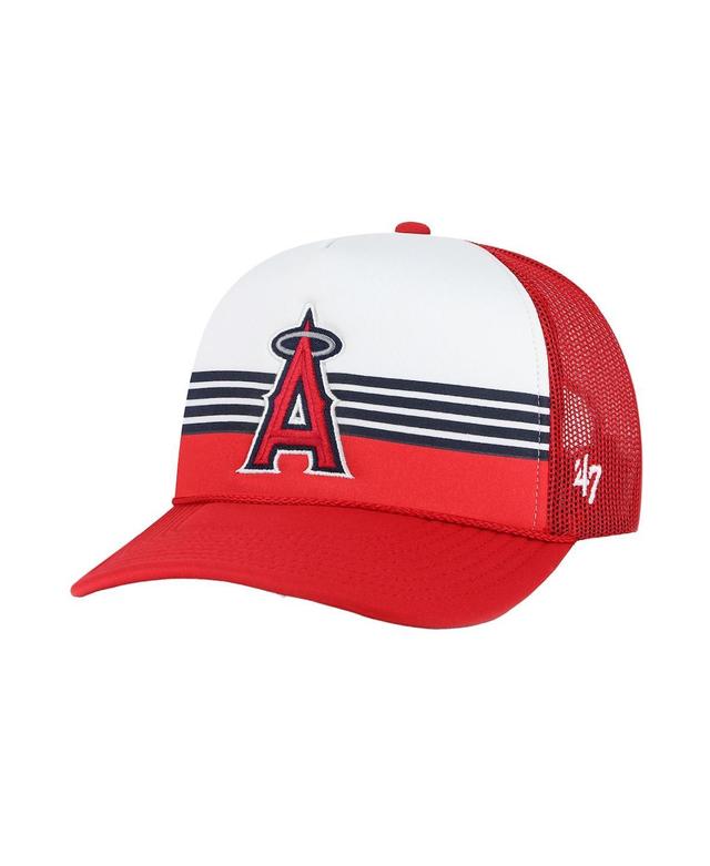 Mens 47 Los Angeles Angels Lift Off Foam Front Mesh Trucker Adjustable Hat Product Image