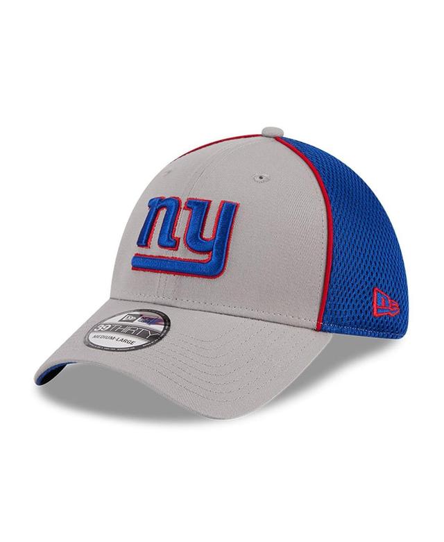 Mens New Era Gray Buffalo Bills Throwback Pipe 39THIRTY Flex Hat Product Image