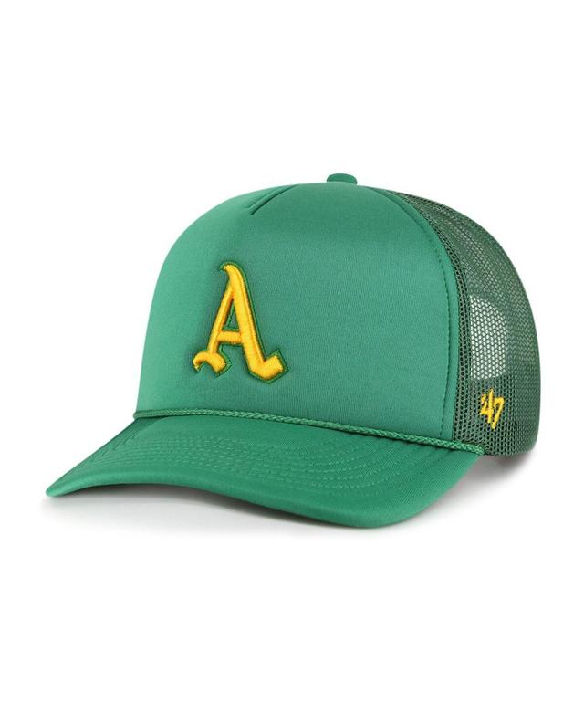 Mens 47 Oakland Athletics Foam Logo Trucker Adjustable Hat Product Image