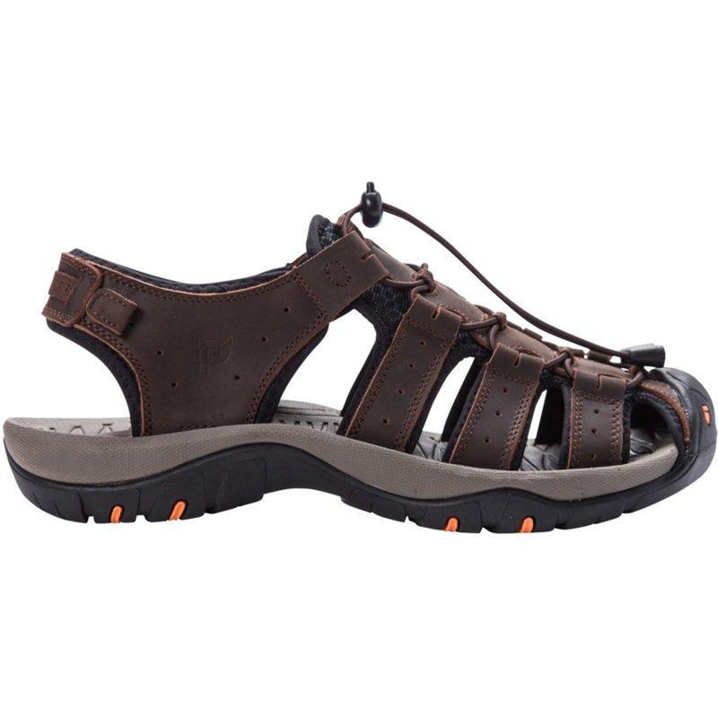 Propet Kona Mens Fisherman Sandals Grey Product Image