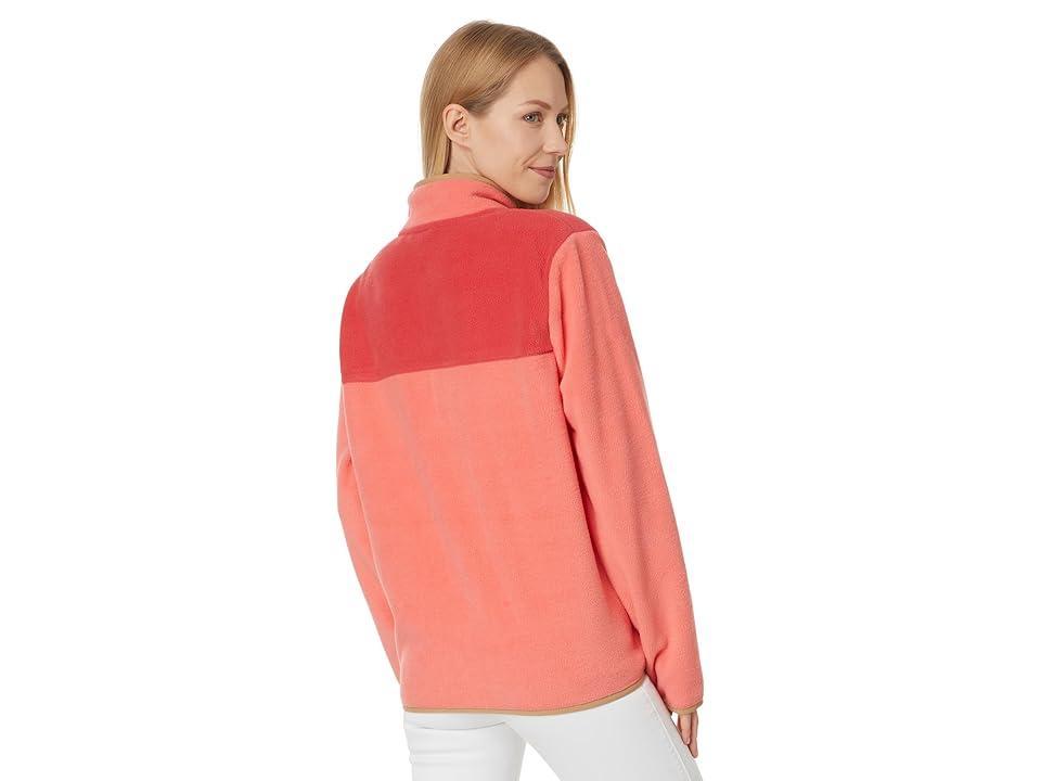 Vineyard Vines Fleece 1/4 Zip (Just Peachy) Women's Sweater Product Image