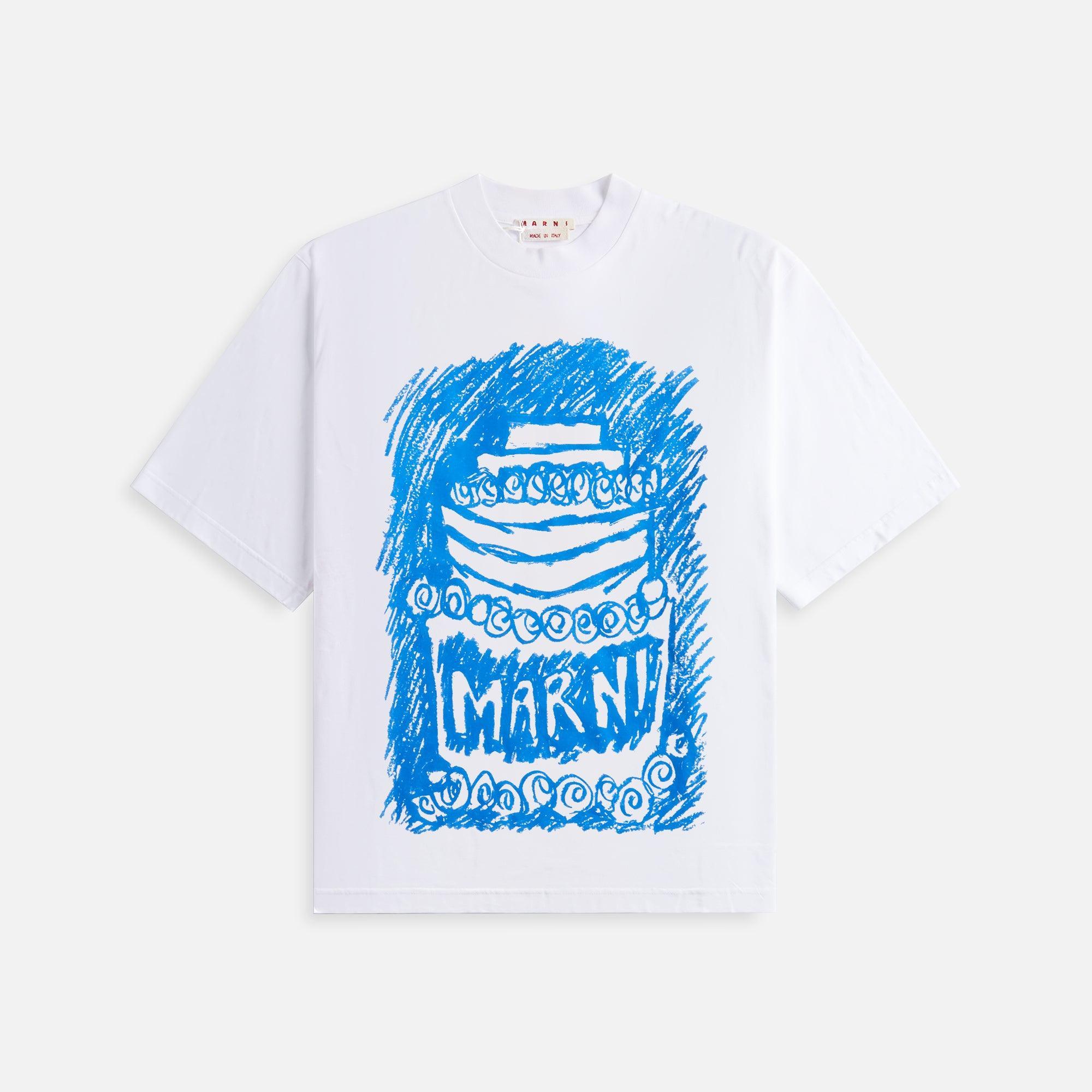 Marni Blu Cake Organic Jersey - Lily White Male Product Image