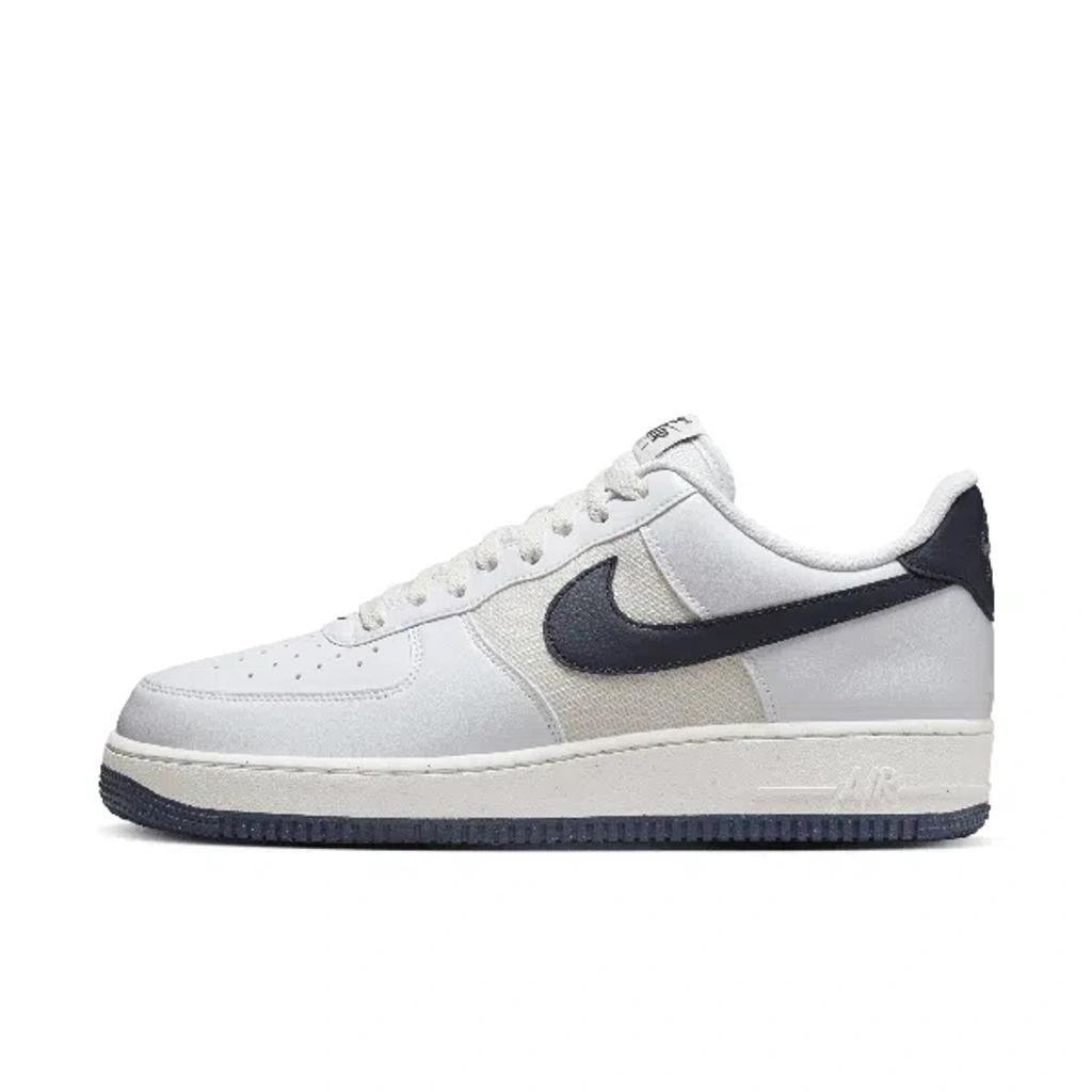 NIKE Men's Air Force 1 '07 Shoes In White/white/midnight Navy Product Image