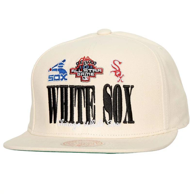 Mens Mitchell & Ness Cream Chicago White Sox Reframe Retro Snapback Hat Product Image