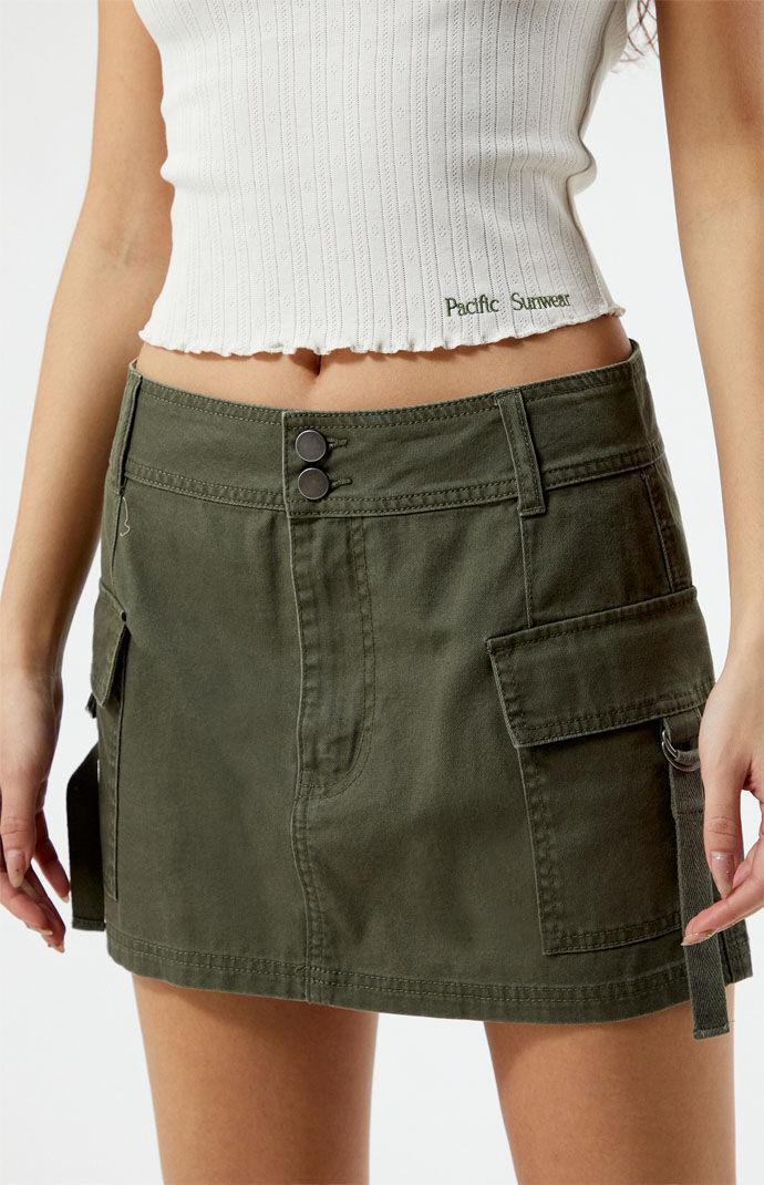 Women's D-Ring Cargo Mini Skirt Product Image