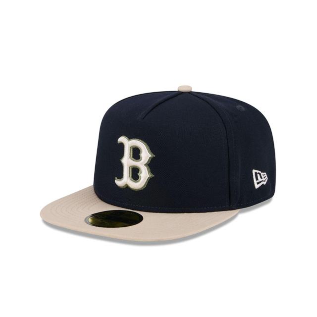 Boston Red Sox Canvas 59FIFTY A-Frame Fitted Hat Male Product Image