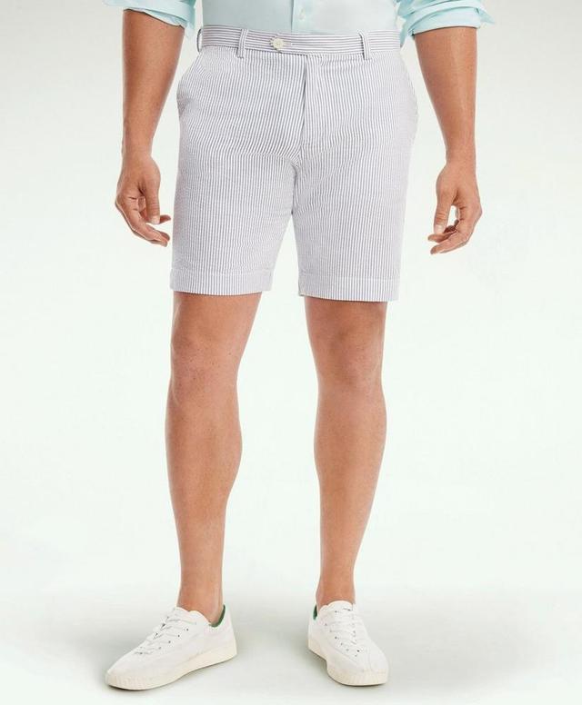 Big & Tall Stretch Cotton Seersucker Shorts Product Image