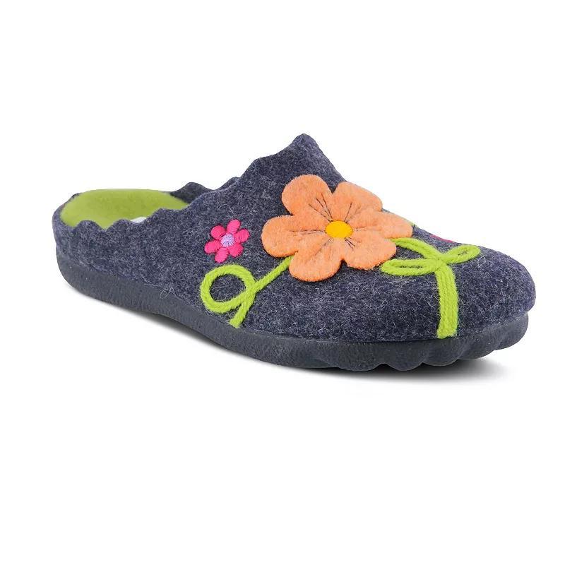 Flexus by Spring Step Posie Womens Wool Slippers Blue Product Image