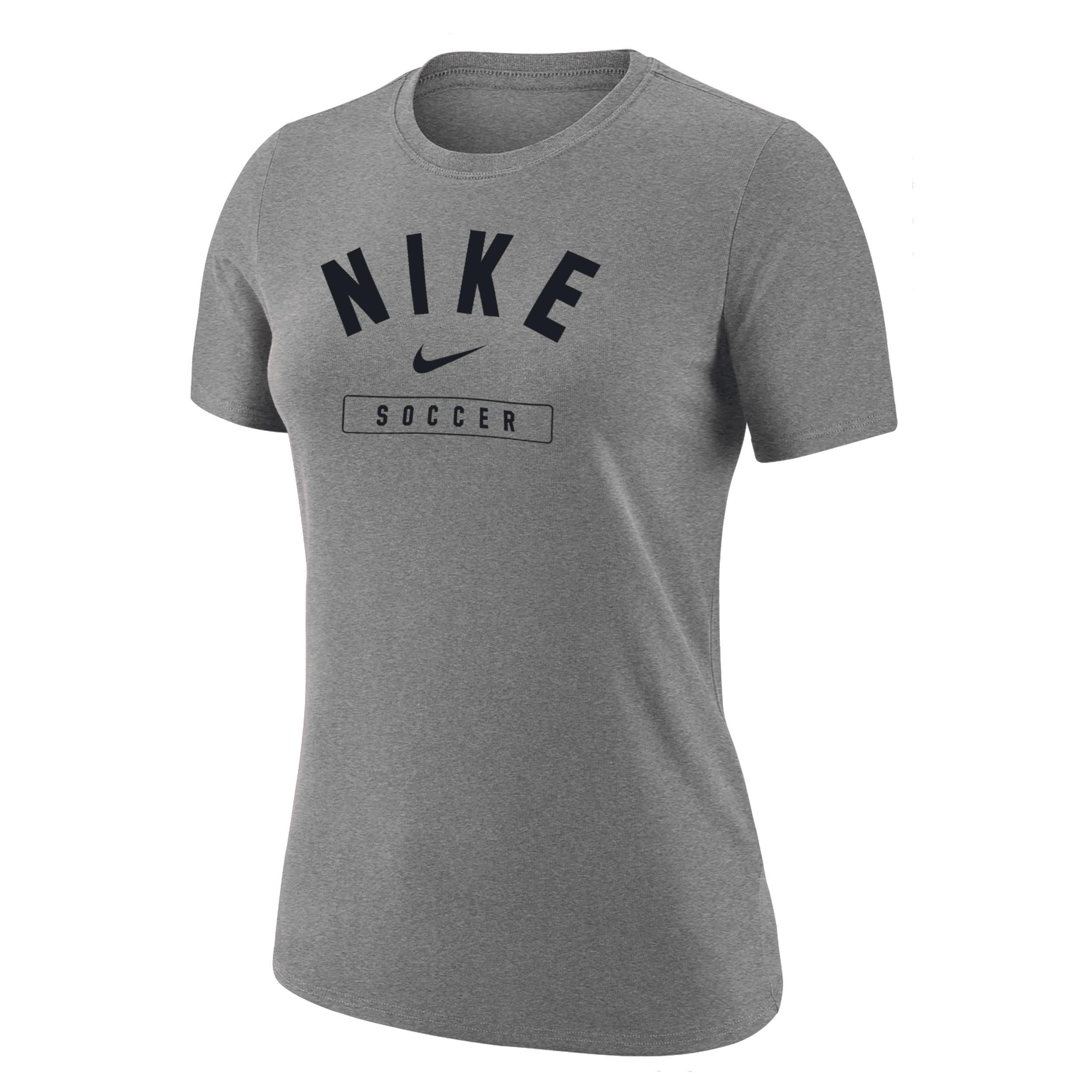 Nike Women's Swoosh Soccer T-Shirt in Grey, Size: Small | W11942P385-DGH Product Image