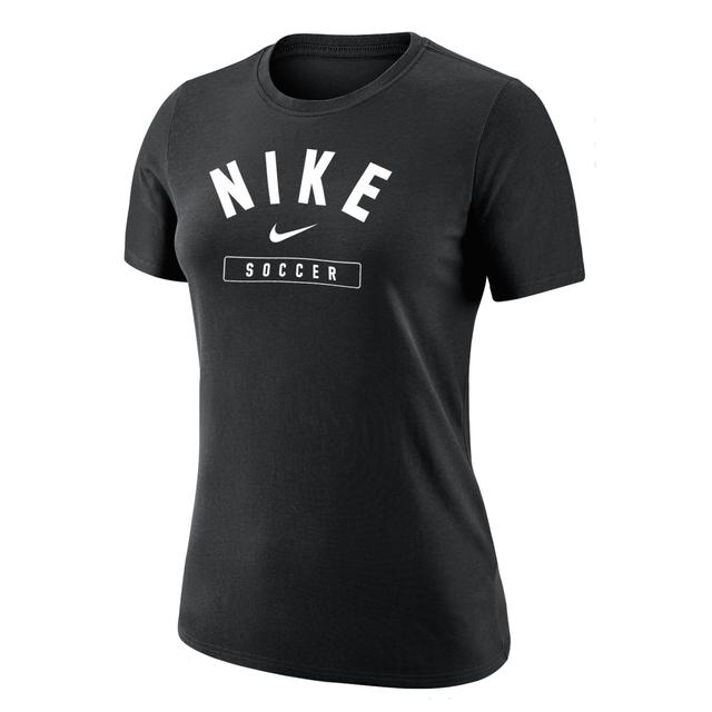 Nike Women's Swoosh Soccer T-Shirt in Black, Size: Large | W11942P385-BLK Product Image