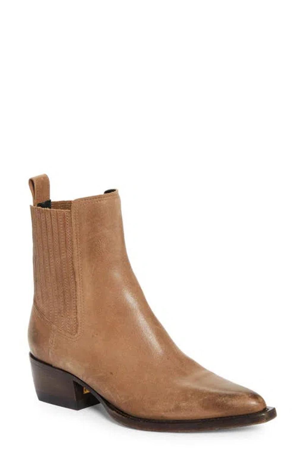 Debbie Pointed Toe Chelsea Boot In Brown product image