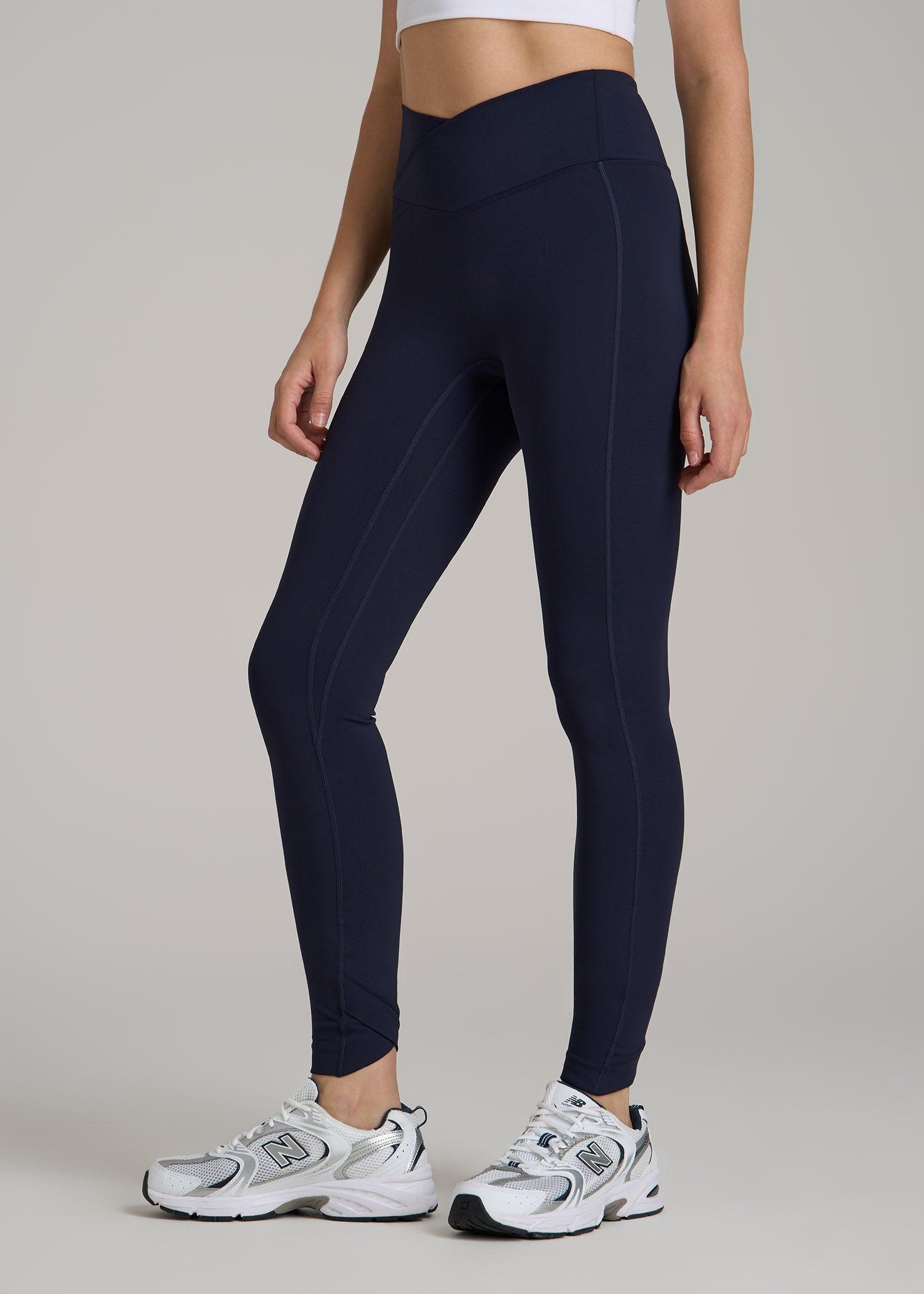 Balance Cross Over Leggings for Tall Women in Dark Navy Female Product Image