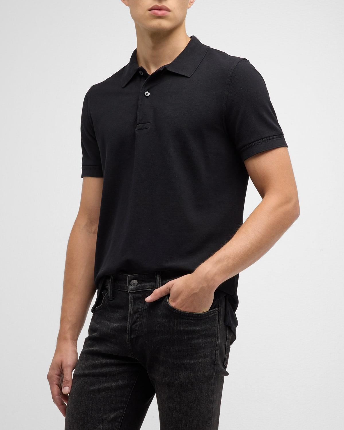 TOM FORD Short Sleeve Cotton Piqu Polo Product Image