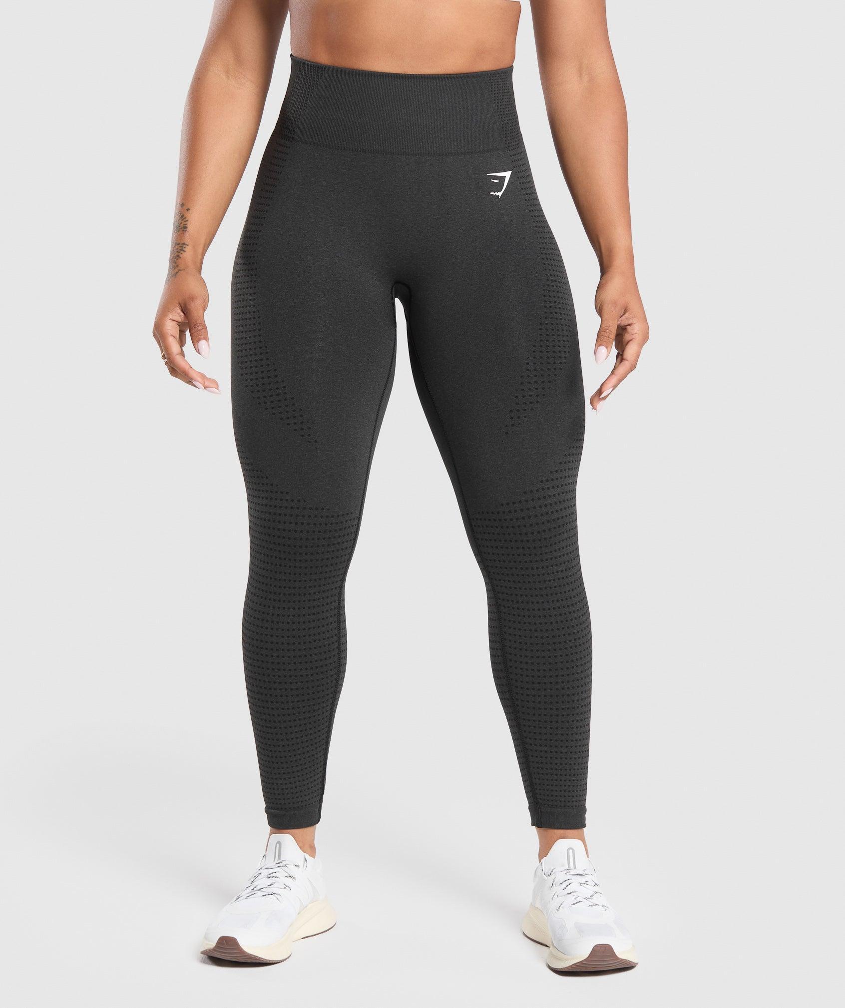 Gymshark Vital Seamless Short Leggings - Black Marl Female Product Image