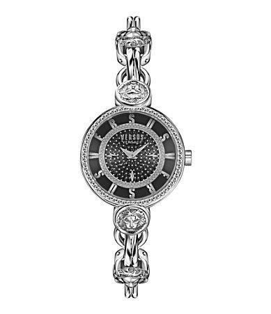 Versus Versace Womens Les Docks Petite 2 Hand Quartz Silver-Tone Stainless Steel Watch, 30mm Product Image