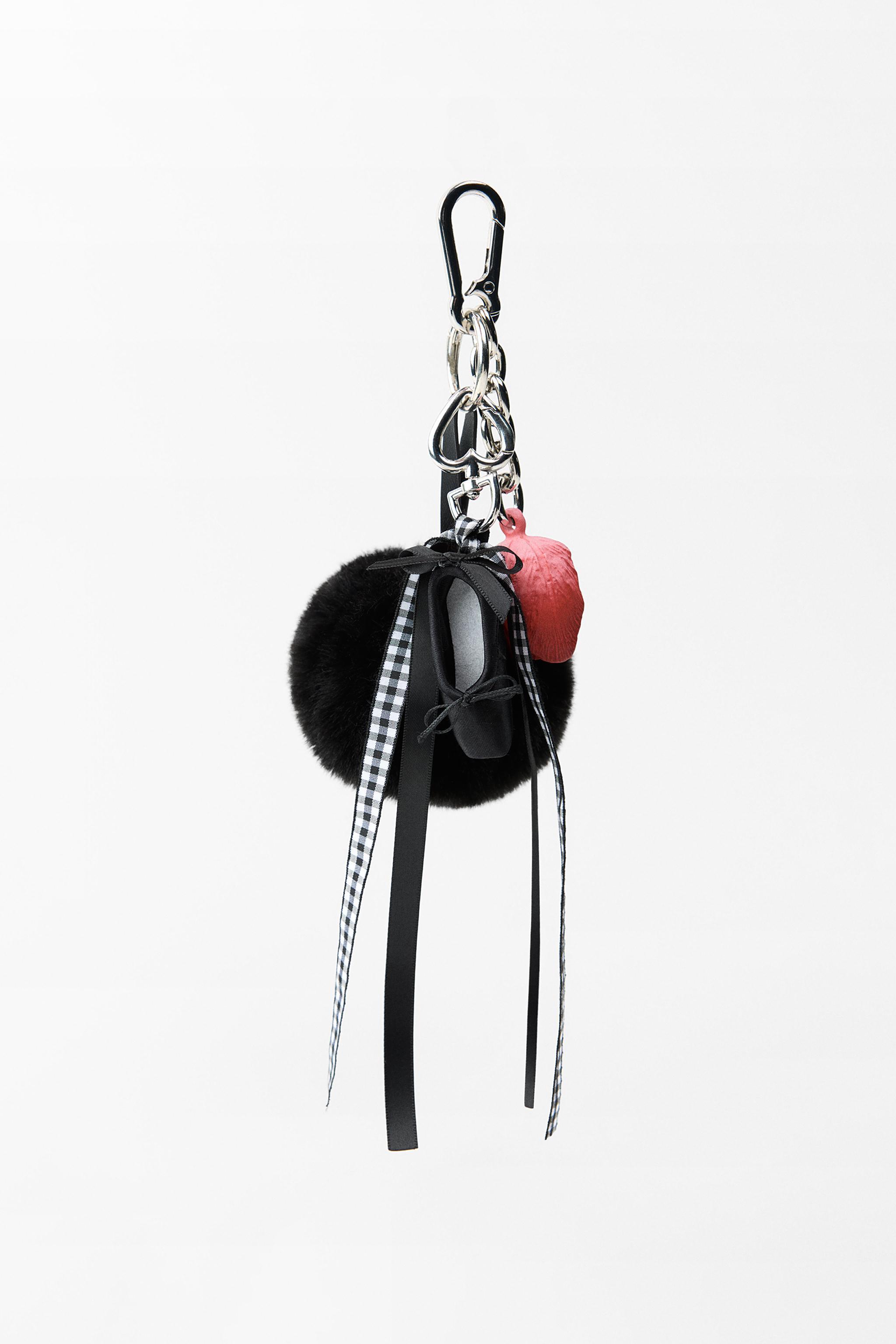 POMPOM MULTI-CHARM KEYCHAIN Product Image