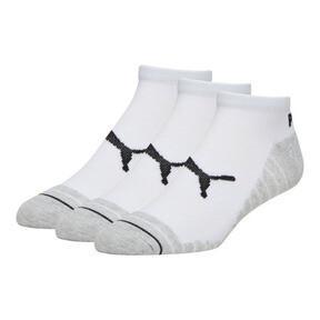 PUMA Men's Select Terry Low Cut Socks (3 Pairs) in White/Black Product Image