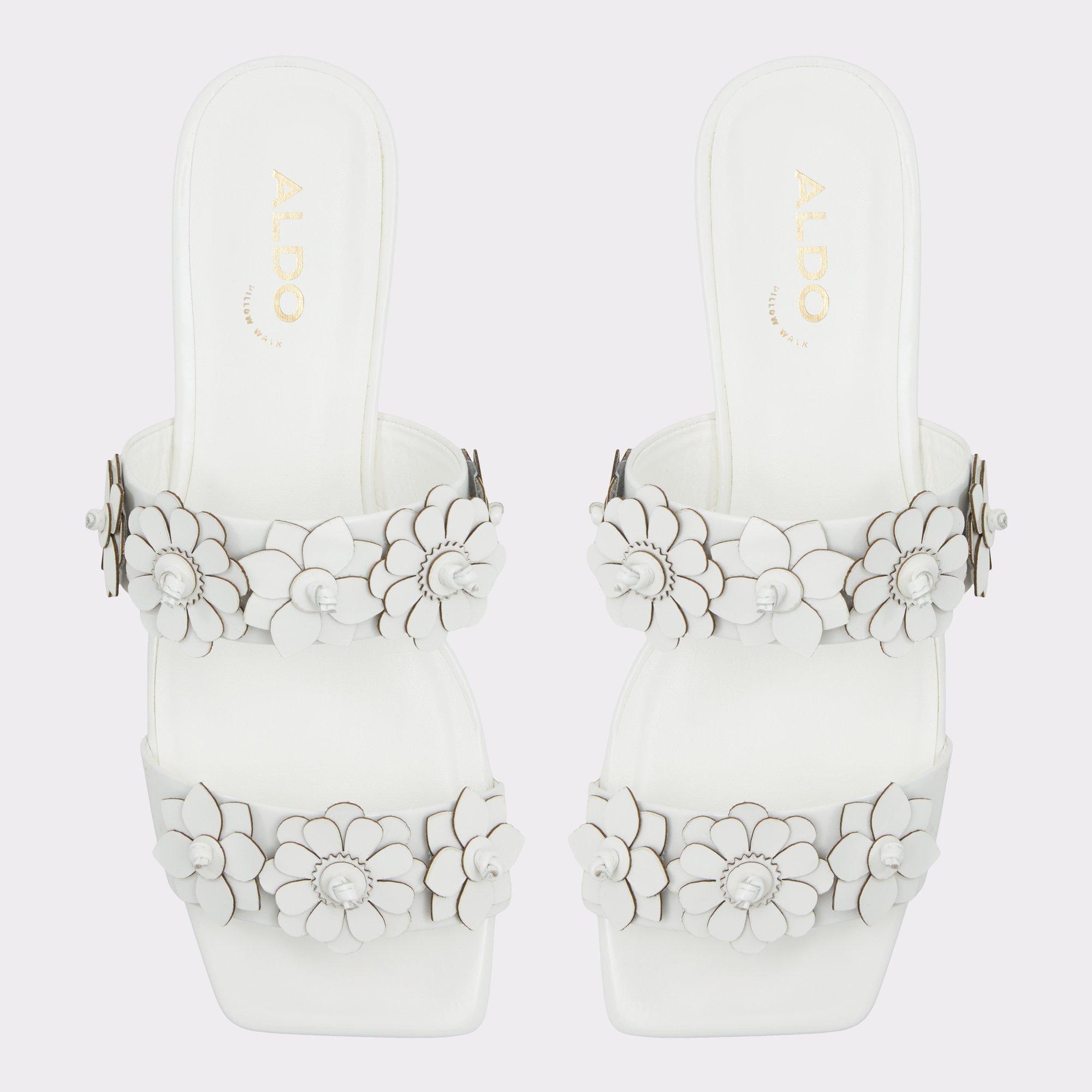 Fiore White/Bone Women's Flats | ALDO US Product Image