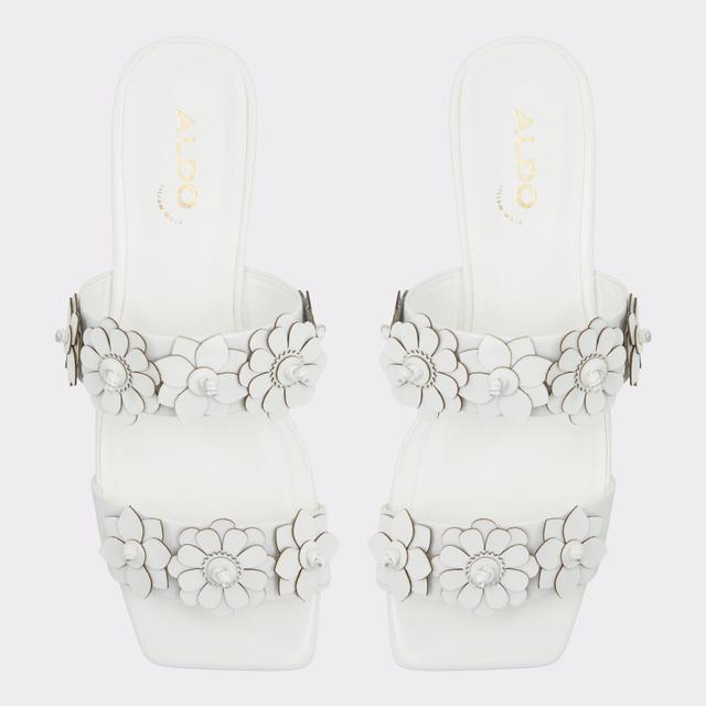 Fiore White/Bone Women's Flats | ALDO US Product Image