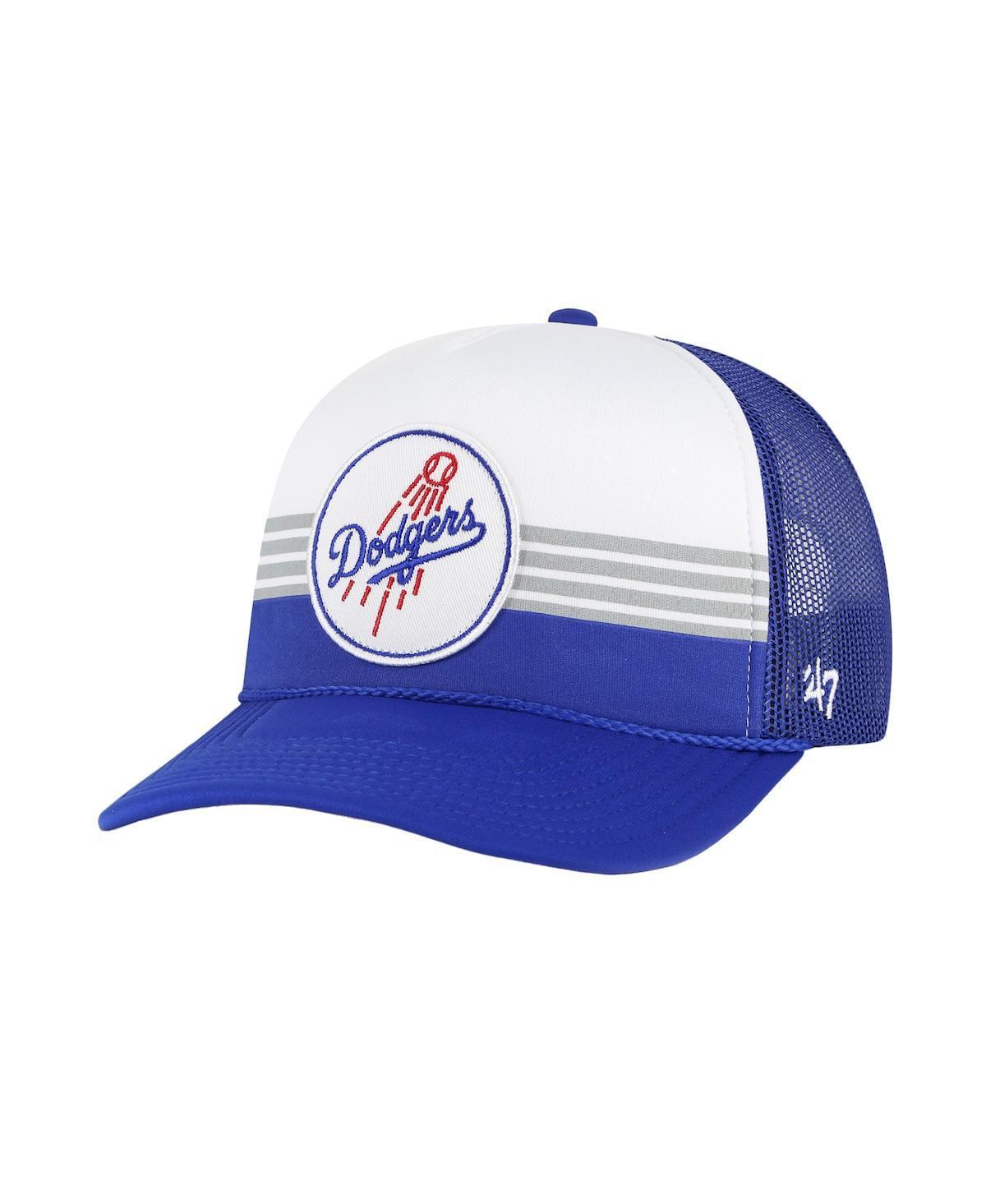 Mens 47 Royal Los Angeles Dodgers Lift Off Foam Front Mesh Trucker Adjustable Hat Product Image