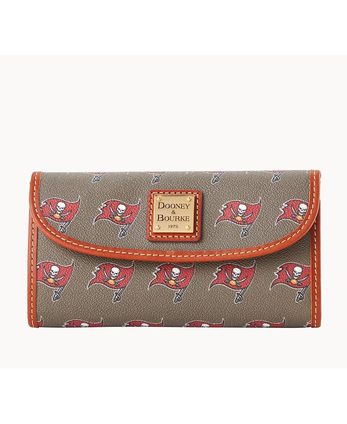 Dooney & Bourke Womens Tampa Bay Buccaneers Team Color Continental Clutch Product Image