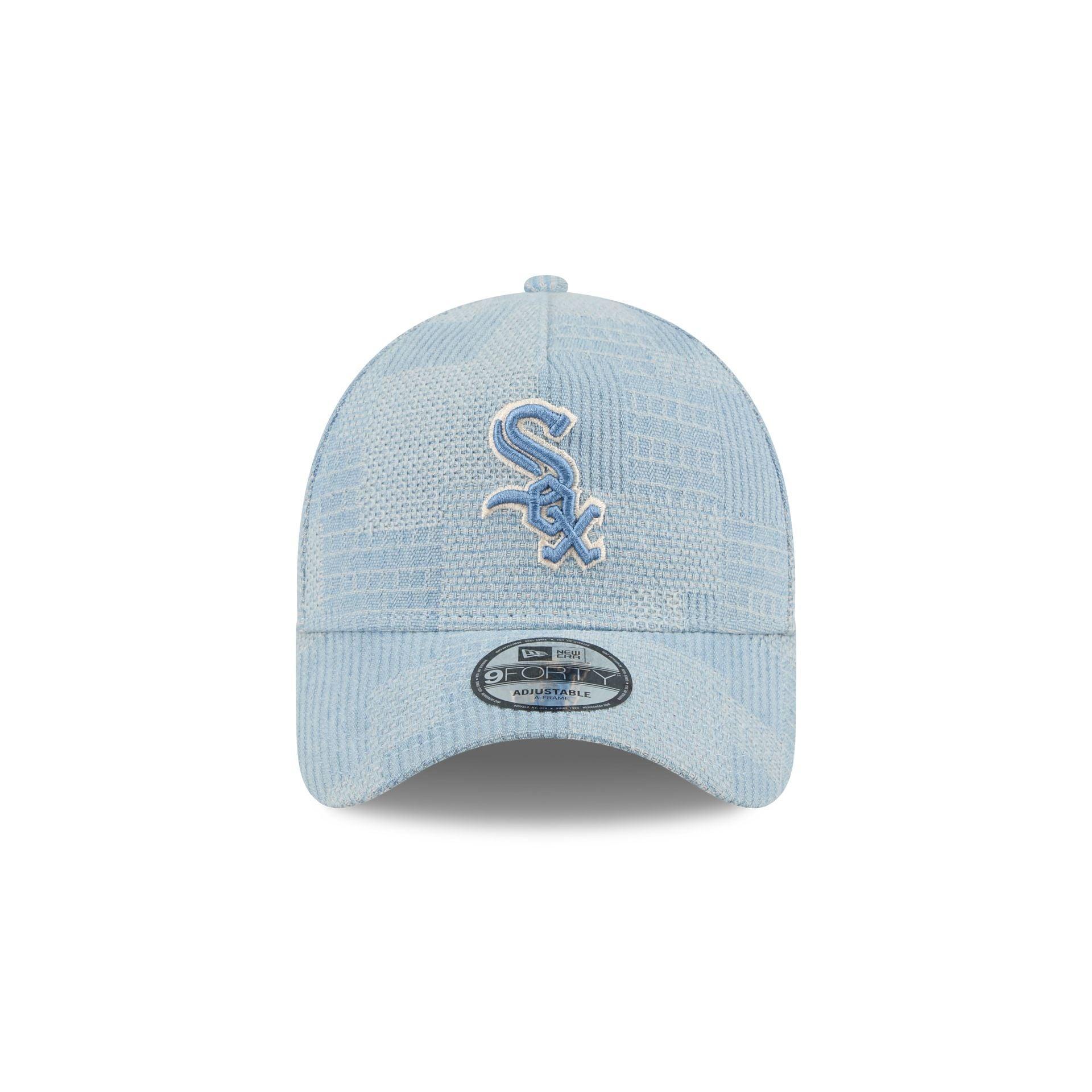 Chicago White Sox Logo Essentials Denim 9FORTY A-Frame Snapback Hat Male Product Image