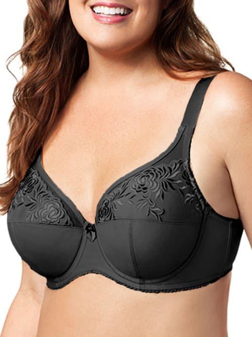 Elila Embroidered Microfiber Underwire Full Coverage Bra - 2401, G Product Image