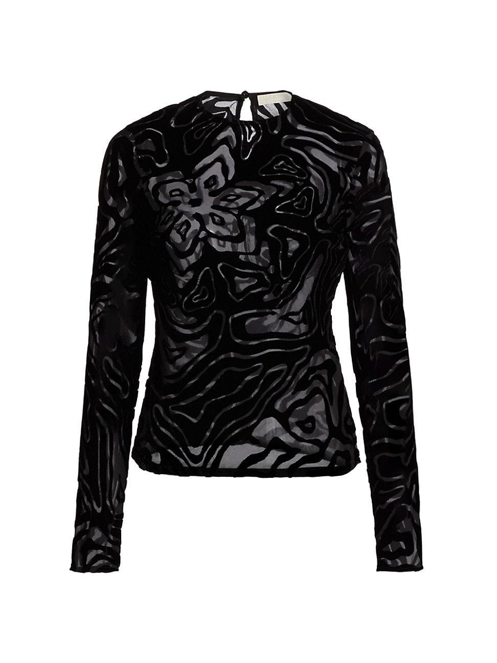 Womens Quinn Velvet Burnout Top Product Image