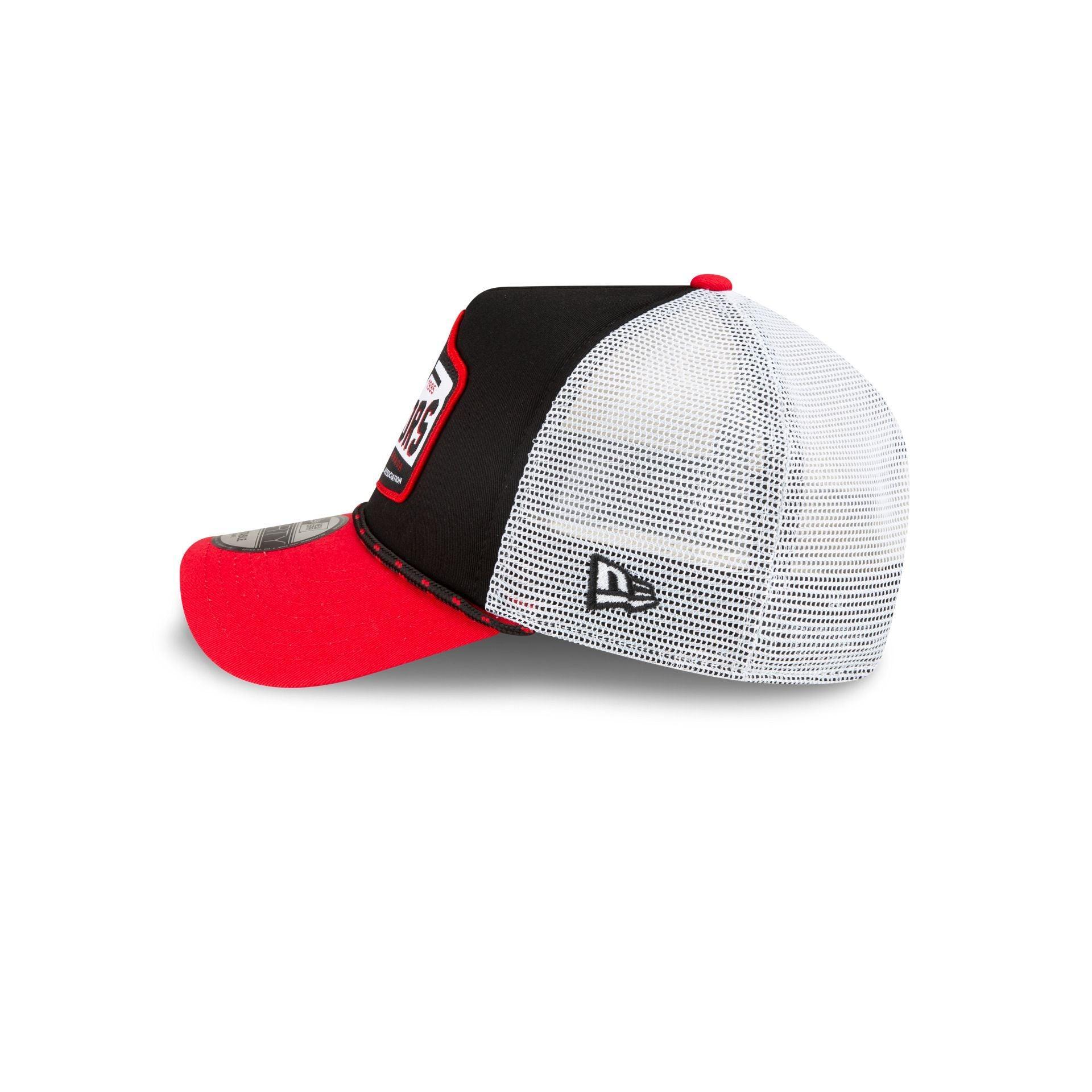 Toronto Raptors 2024 Rally Drive 9FORTY A-Frame Trucker Hat Male Product Image