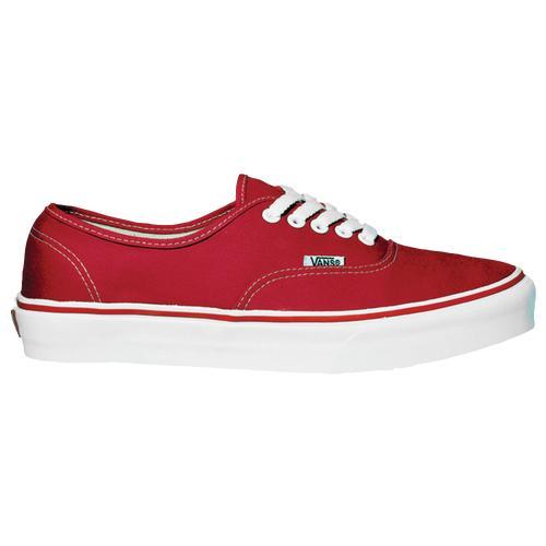 Vans Mens Vans Authentic - Mens Shoes Red/White Product Image