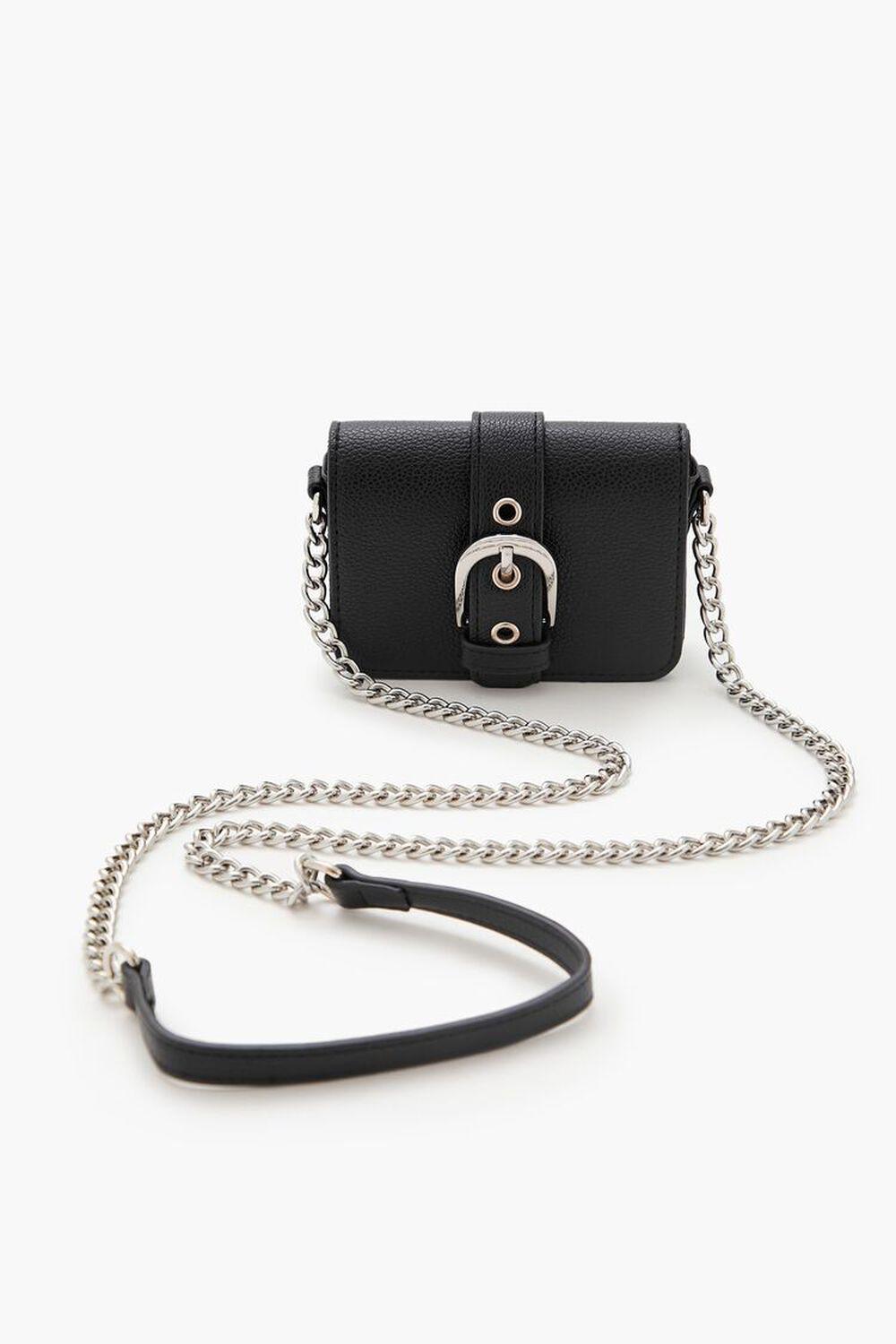 Buckled Faux Leather Crossbody Bag | Forever 21 Product Image