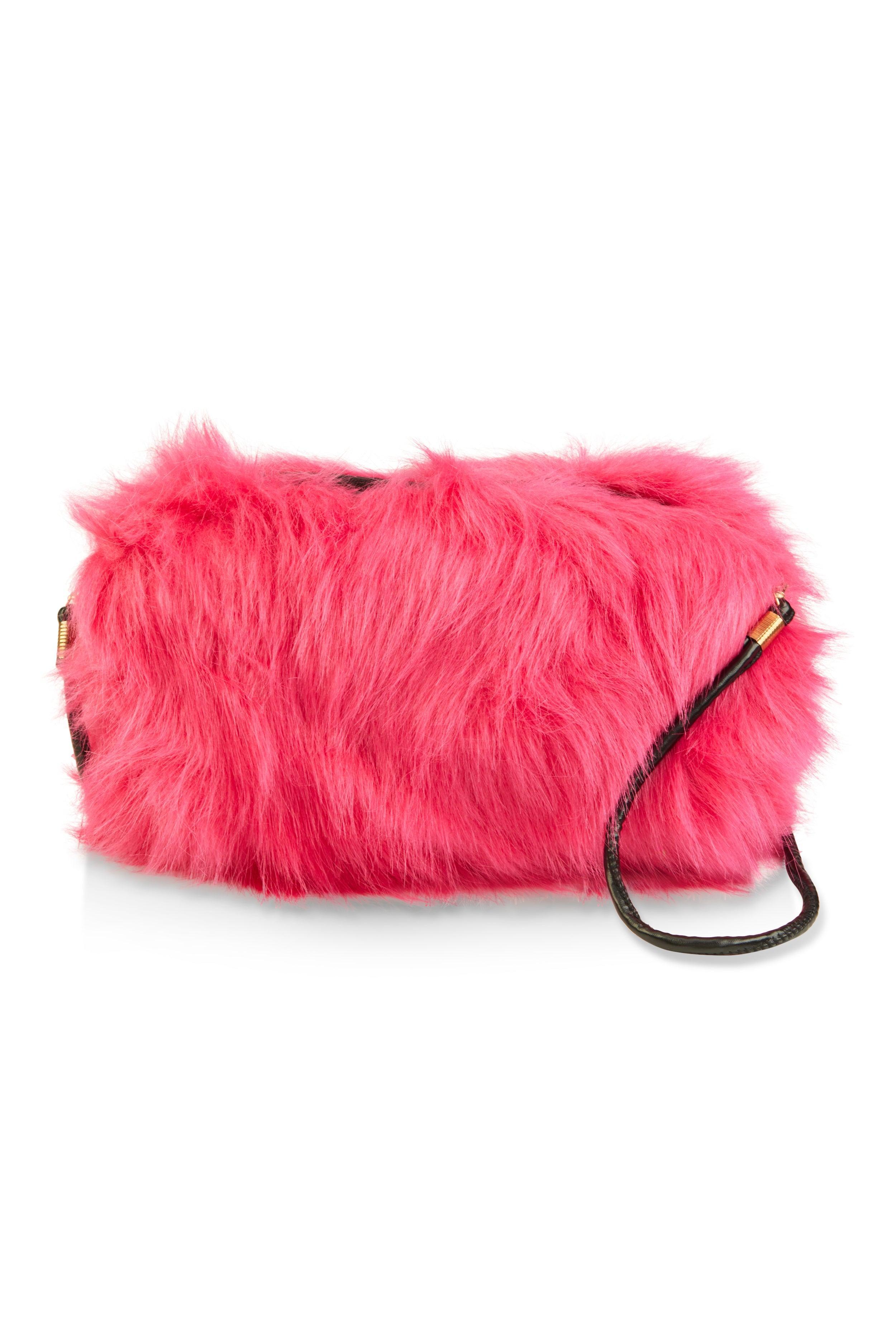 Faux Fur Muff Crossbody Bag Female Product Image