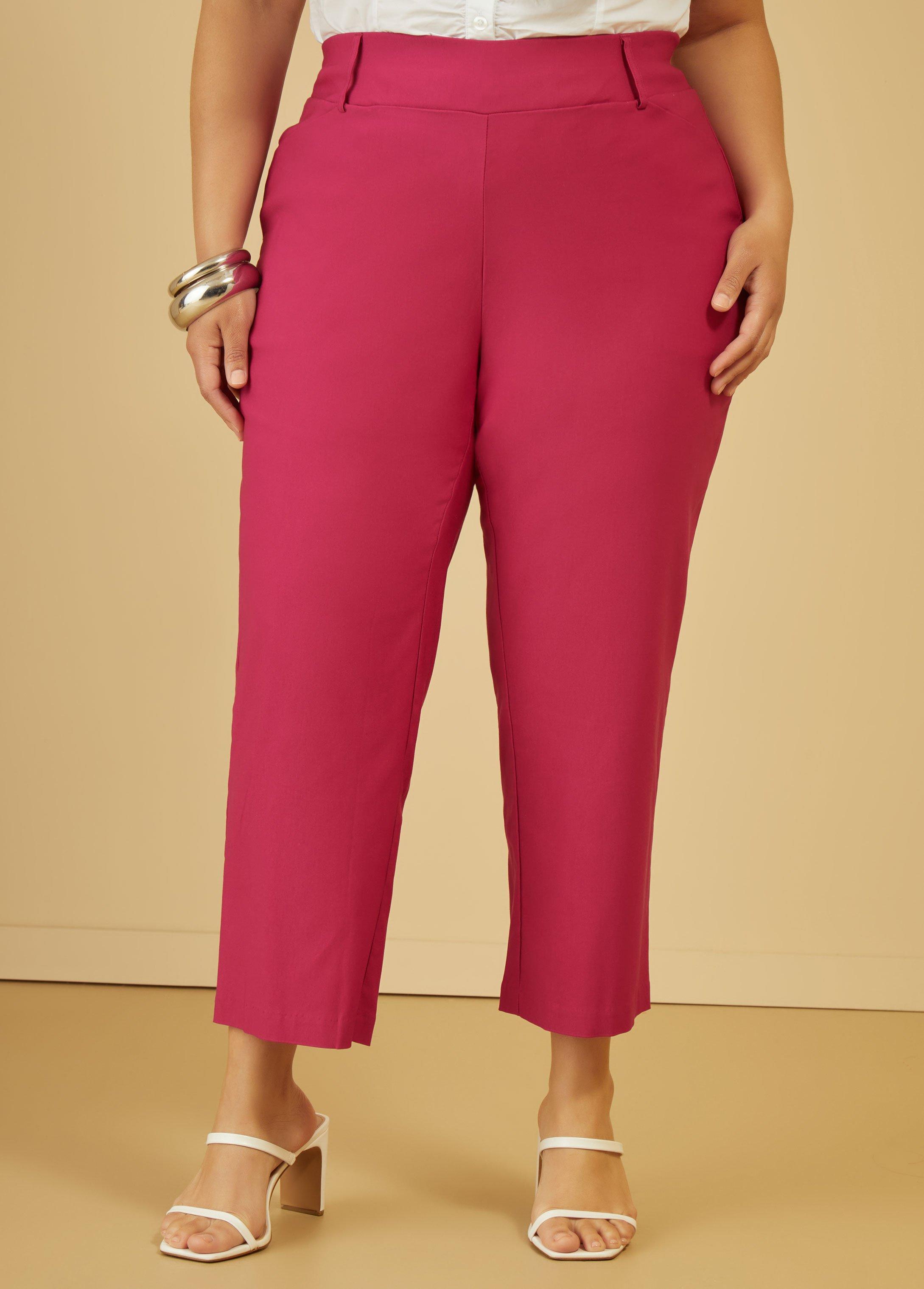 Plus Size Mid Rise Pull On Capris, - Ashley Stewart Product Image