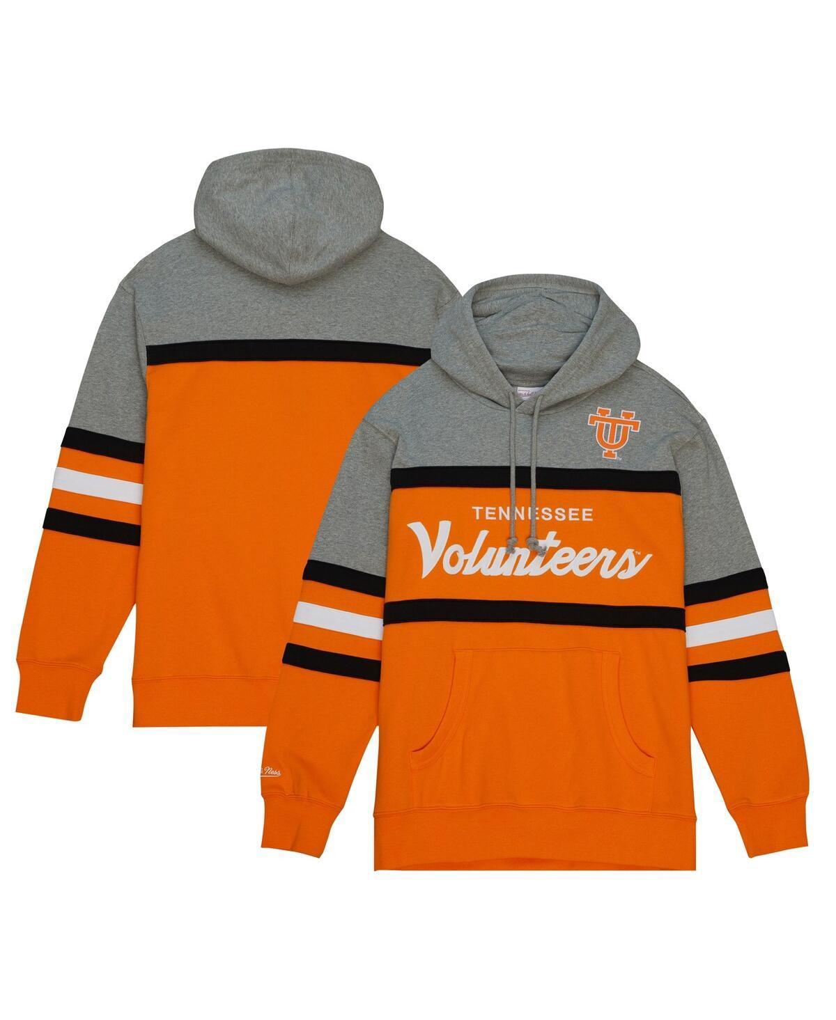 Mens Mitchell & Ness Orange Tennessee Volunteers Head Coach Pullover Hoodie Product Image