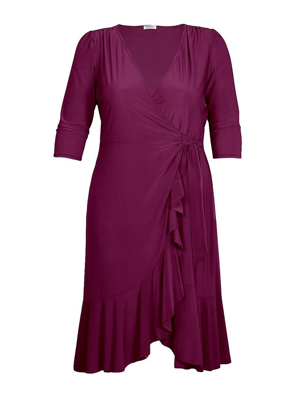 Kiyonna Whimsy Wrap Dress Product Image