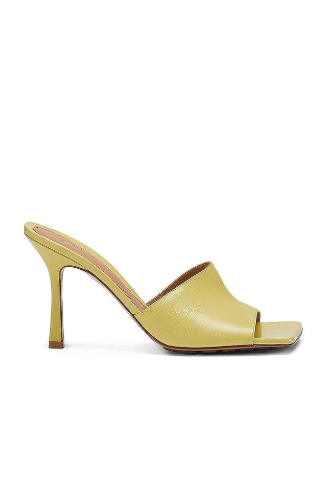 Bottega Veneta Leather Mules in Pear - Yellow. Size 36.5 (also in 36, 37.5, 38). Product Image