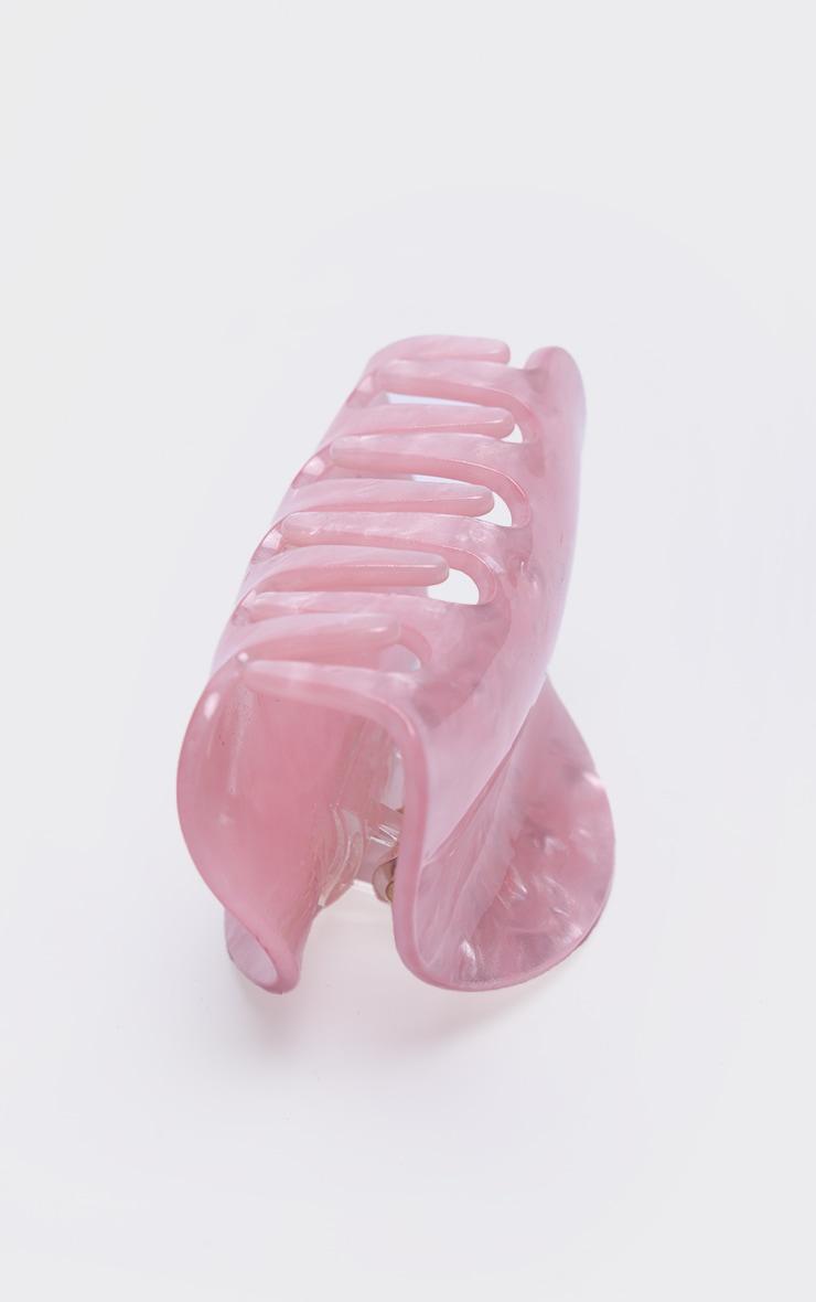 Pink Abstract Resin Hair Claw Clip Product Image