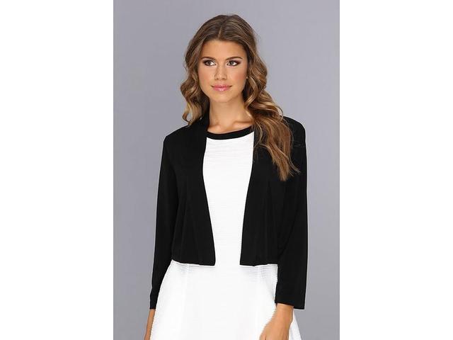 Calvin Klein Open Front 34 Sleeve Stretch Cardigan Product Image