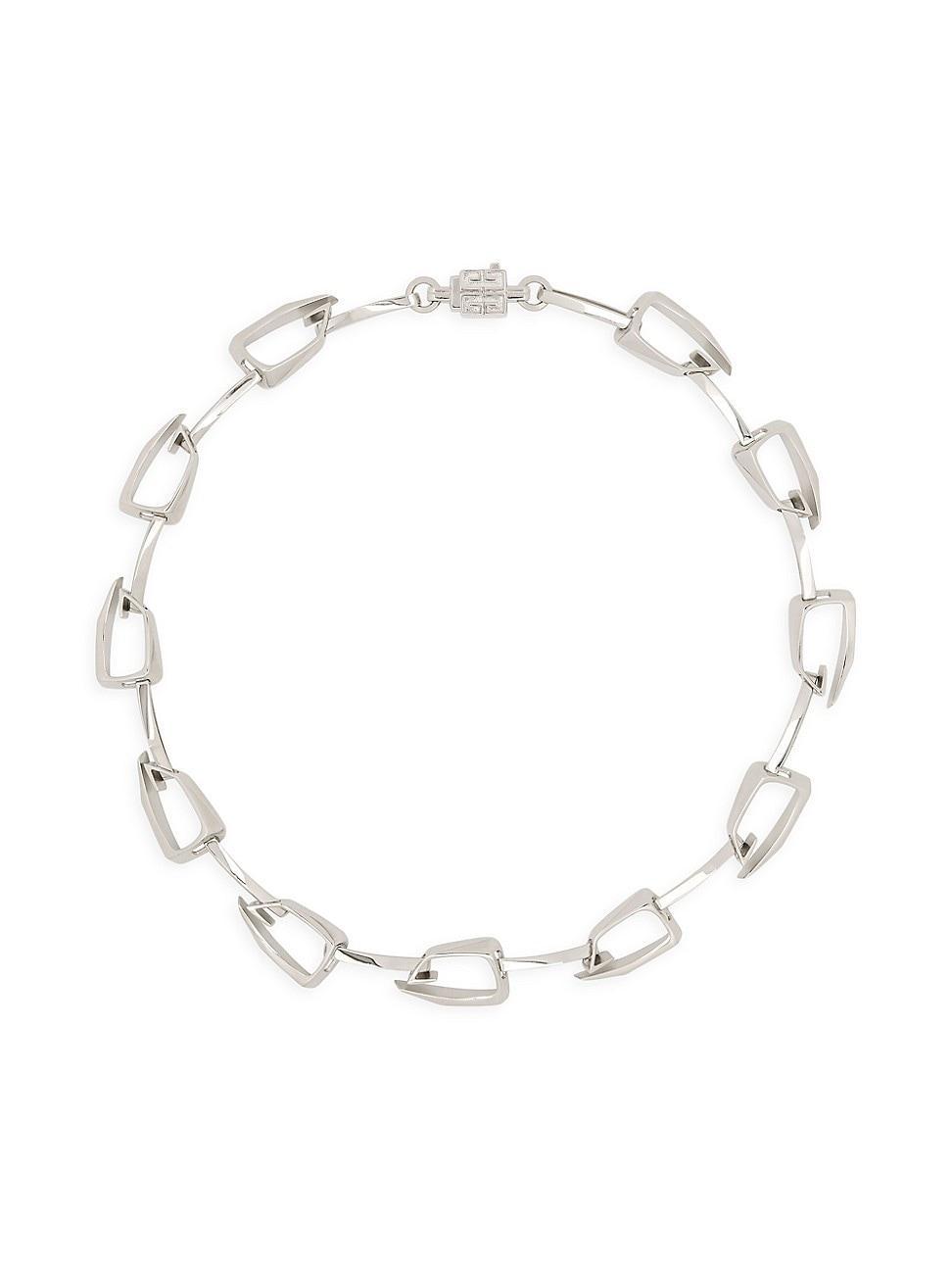 Givenchy Men's Giv Cut Medium G-Link Necklace - SILVERY Product Image