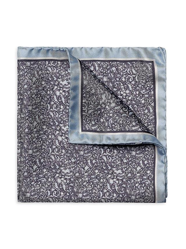 Men's Silk Paisley Pocket Square Product Image