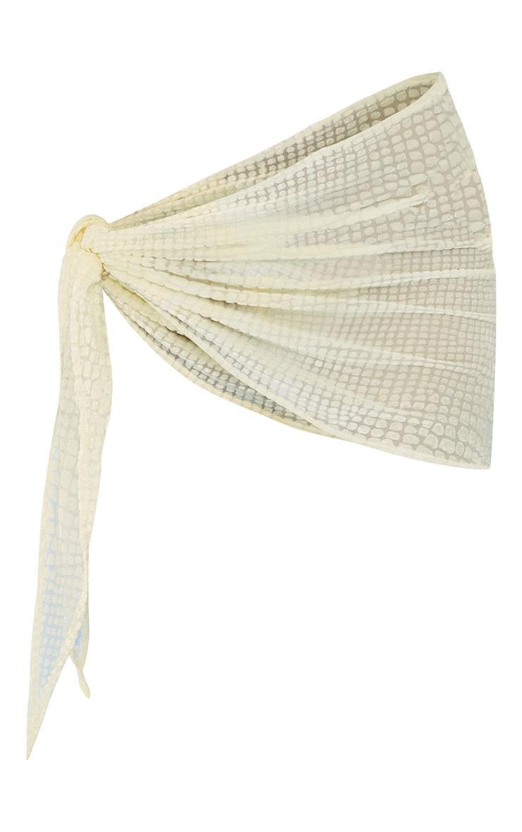 Cream Devore Sarong Product Image