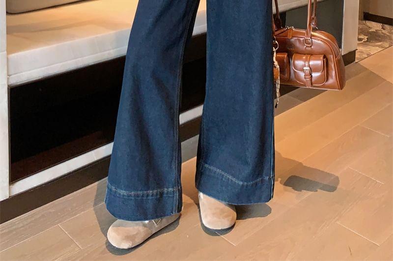 High Rise Washed Wide Leg Jeans Product Image