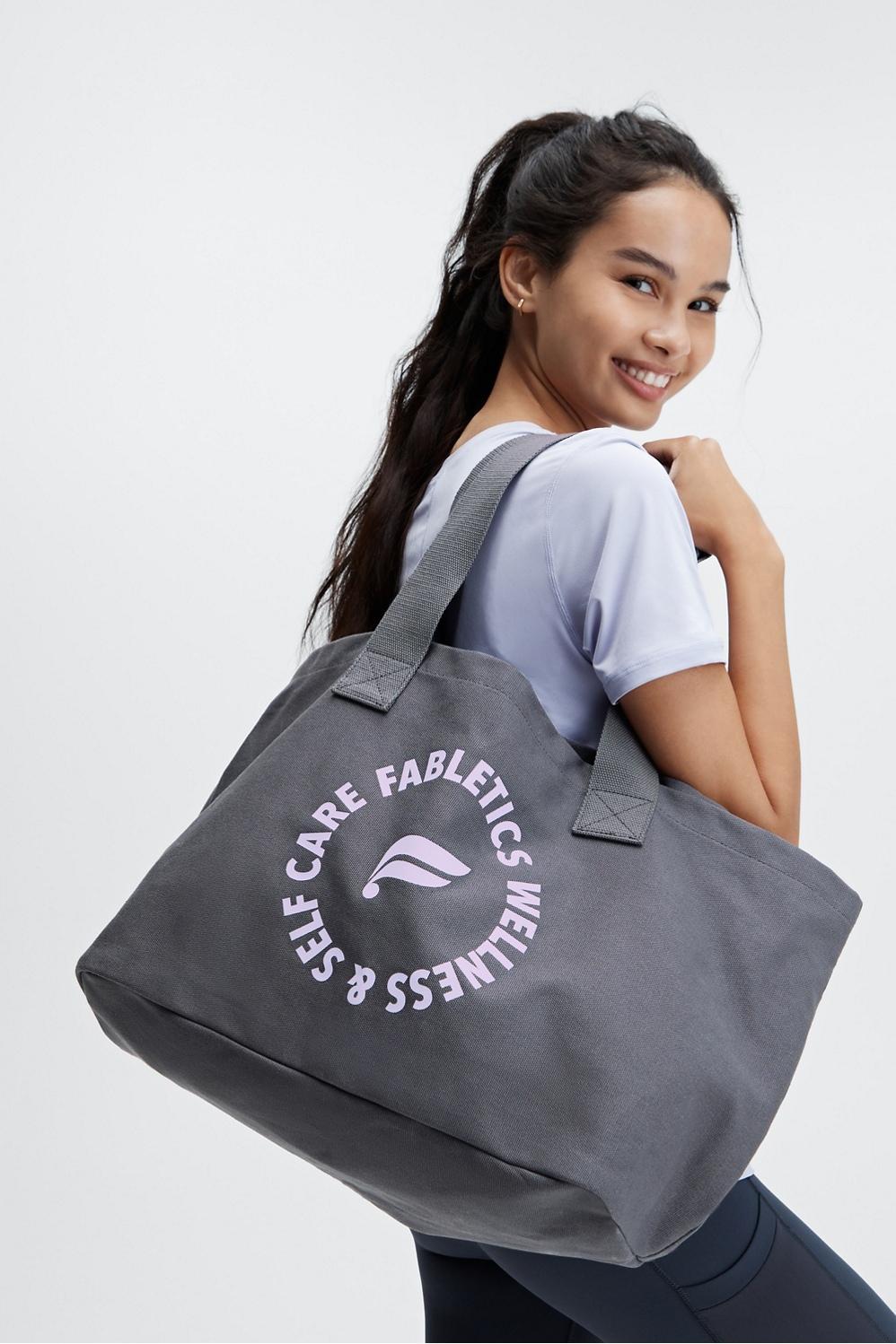 Fabletics The Tote Bag Womens Pewter/Hazy Iris Size Osfm Product Image