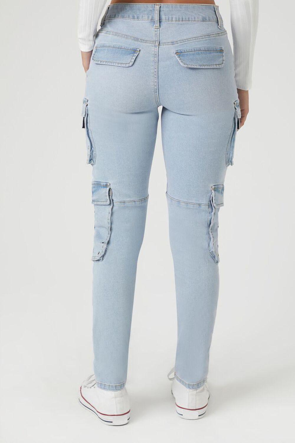 Grommet Cargo Skinny Jeans | Forever 21 Product Image