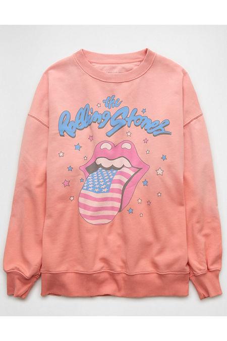 AE Oversized Rolling Stones Graphic Sweatshirt Womens Product Image