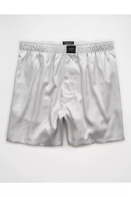 AEO Mens Solid Satin Pocket Boxer Short Men's Product Image