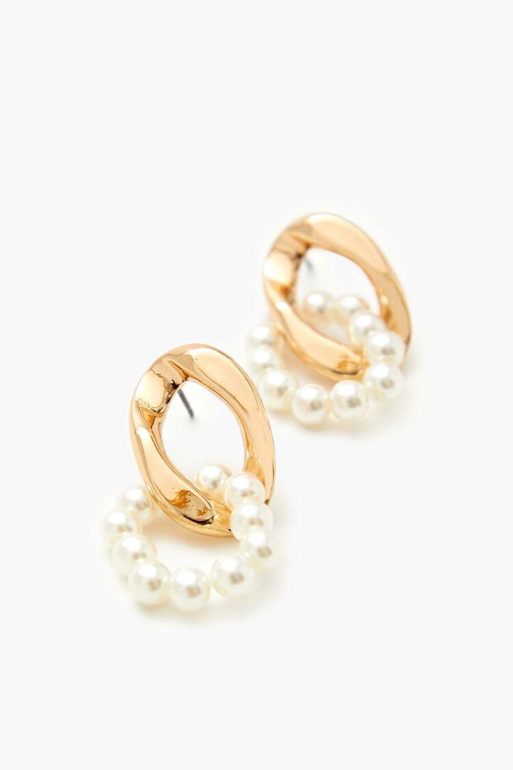 Faux Pearl Chain Drop Earrings | Forever 21 Product Image