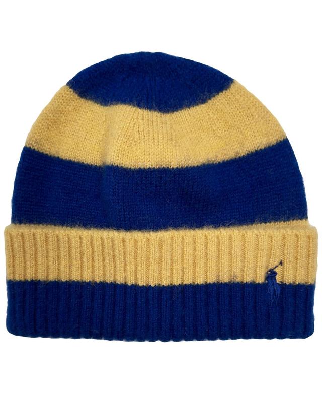 Polo Ralph Lauren Mens Brushed Stripe Beanie - Yellow Product Image