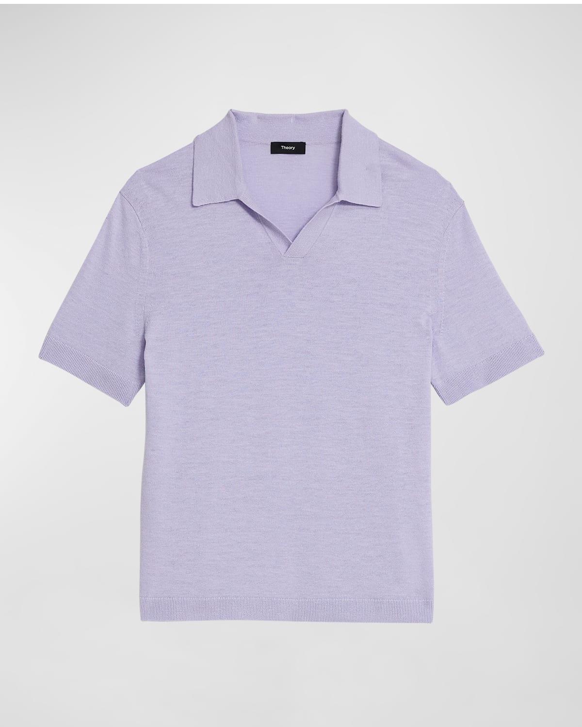 Mens Brenan Linen-Blend Polo Shirt Product Image